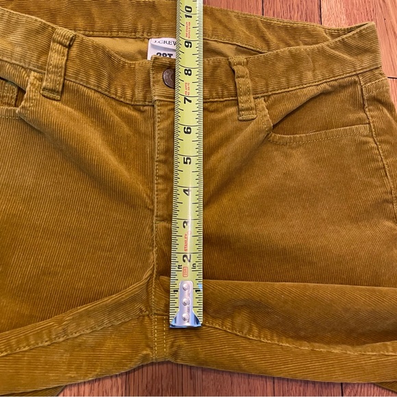 J.Crew 35” Inseam City Fit Dark Golden Mustard Corduroy Pants Size 28T Tall Long - Picture 8 of 12